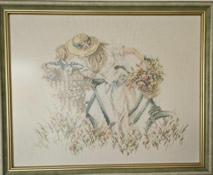 Ingelijst borduurwerk, Hobby en Vrije tijd, Borduren en Borduurmachines, Zo goed als nieuw, Overige typen, Handborduren, Ophalen