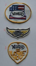 Norton commando enz patch badge opnaai embleem vintage NOS, Ophalen of Verzenden, Nieuw, Motoren