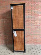 Lockerkast massiefmango deuren metaal frame zwart nu actie, Huis en Inrichting, Kasten | Ladekasten, Verzenden, Nieuw, 50 tot 100 cm