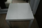 Twee witte IKEA Lack bijzettafeltjes, Huis en Inrichting, Overige materialen, Vierkant, 55 tot 75 cm, Zo goed als nieuw