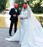 bruidsjurk inclusief sluier, Ophalen, Gedragen, Wit, Trouwjurk