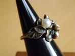 RING TROLLBEADS ZILVER 925S LAA BLOEMEN EN PAREL 18mm 8,0 gr, Ophalen of Verzenden, Zo goed als nieuw, 17 tot 18, Dame
