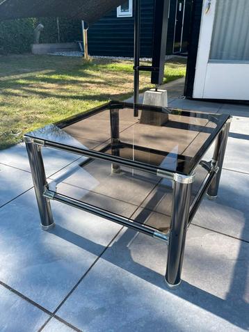 Hollywood Regency Mid century rookglas tafel Vet For - 1980 beschikbaar voor biedingen