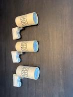 3x witte Interlight spots, Gebruikt, Metaal of Aluminium, Ophalen of Verzenden, Led
