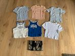 6 shirts, 1 topje maat 146-152 H&M, Zara meisjes, Ophalen of Verzenden, Zo goed als nieuw, Maat 146