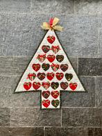 Adventkalender quilt, handgemaakt totale lengte 65 cm, Ophalen of Verzenden, Zo goed als nieuw