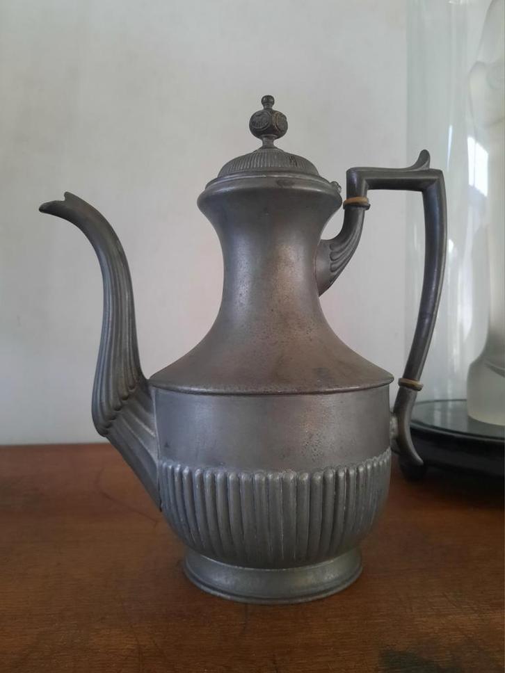 Zeldzame tinnen koffiepot van James Deakin & Sons, Antiek en Kunst, Antiek | Tin, Ophalen of Verzenden