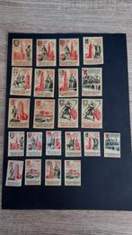 Lucifermerken Ninove Match 12 stuks etiket, 10 stuks Klein, Verzenden, Gebruikt, Luciferdoosjes of -merken