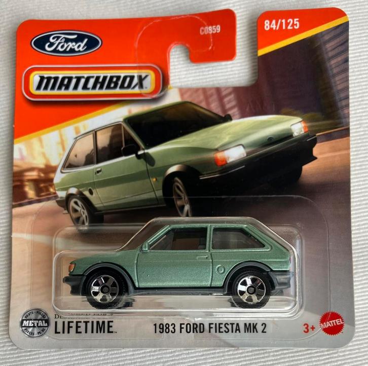 Matchbox 1983 Ford Fiesta MK2 groen, Hobby en Vrije tijd, Modelauto's | Overige schalen, Nieuw, Auto, Ophalen of Verzenden