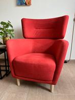Rode Oorfauteuil Oskarshamn, Ophalen, Zo goed als nieuw, 75 tot 100 cm