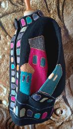 💖Unieke Lopi Handmade jas / vest 100% wol XXL, Ophalen of Verzenden, Nieuw, Maat 46/48 (XL) of groter, Blauw