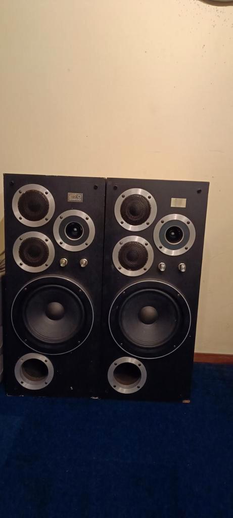 Wharfedale E 70 Serie Luidsprekers - Vintage Topklasse, Audio, Tv en Foto, Luidsprekers, Gebruikt, Front, Rear of Stereo speakers