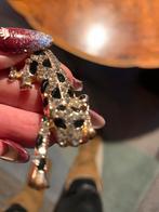 Schattige Panter Broche Cartier Stijl, Overige materialen, 4 tot 7 cm, Zwart, Ophalen of Verzenden