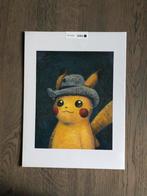 Pikachu art print Pokemon x van Gogh, Ophalen of Verzenden, Zo goed als nieuw