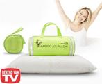 Bamboe Memory-Foam Kussen Bamboo kussens zacht comfort Nieuw, Wit, Nieuw, Ophalen of Verzenden, A