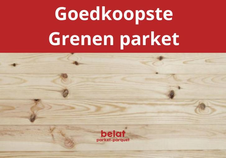 BELAT | Grenen planken vanaf €9,95/m²!, Doe-het-zelf en Verbouw, Vloerdelen en Plavuizen, Nieuw, Parket, Hout, 150 cm of meer