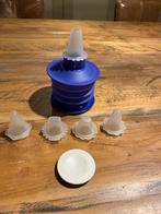Tupperware harmonicaatje slagroomspuit garneerspuit, Huis en Inrichting, Keuken | Tupperware, Ophalen of Verzenden, Blauw