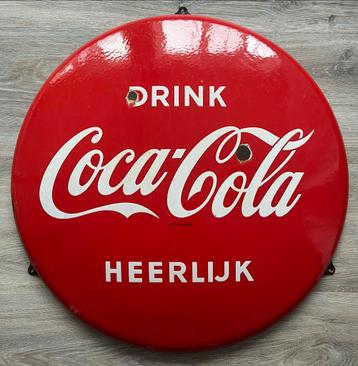 Emaille Coca Cola Bol Bord 57cm beschikbaar voor biedingen