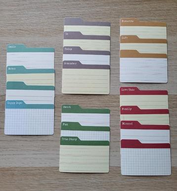 Jillibean Soup Tab Journaling Cards  beschikbaar voor biedingen