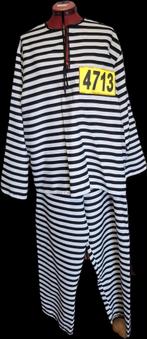 Carnavalskleding Gevangenis Pak Maat L/XL, Maat 52/54 (L), Carnaval, Geen merk, Ophalen of Verzenden