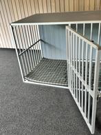 Veilige aluminium bench voor grote hond, Dieren en Toebehoren, Hondenbenches, Ophalen, Zo goed als nieuw