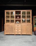 Schoolkast | Winkelkast | Teak Strakke Buffetkast #2141, Huis en Inrichting, Kasten | Buffetkasten, 200 cm of meer, Ophalen of Verzenden