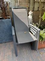 Tuinstoelen 4x, Ophalen of Verzenden, Zo goed als nieuw, Aluminium, Stapelbaar