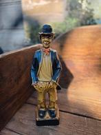 Vintage Houten Beeldje Man met Hoed, Antiek en Kunst, Kunst | Beelden en Houtsnijwerken, Ophalen of Verzenden