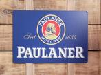 Paulaner Munchen bier reclamebord van metaal wandbord deco, Verzamelen, Ophalen of Verzenden, Nieuw, Reclamebord, Plaat of Schild