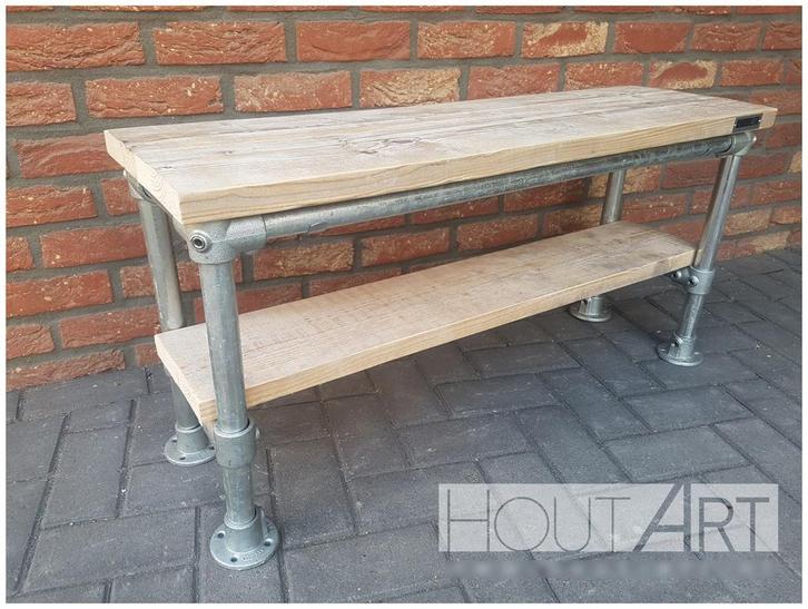 Schoenenrek steigerbuis met steigerhout NIEUW, Huis en Inrichting, Kasten | Schoenenrekken, Nieuw, Ophalen of Verzenden