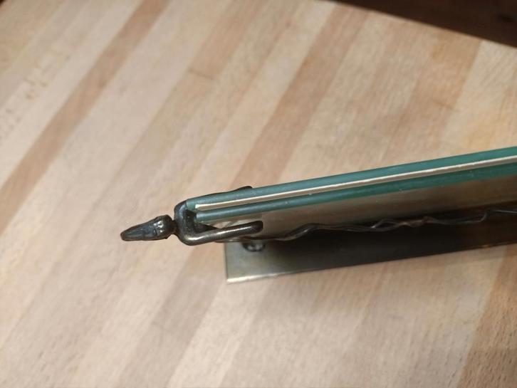 Koperen fotohouder, Verzamelen, Pennenverzamelingen, Gebruikt, Vulpen, Overige merken, Ophalen of Verzenden