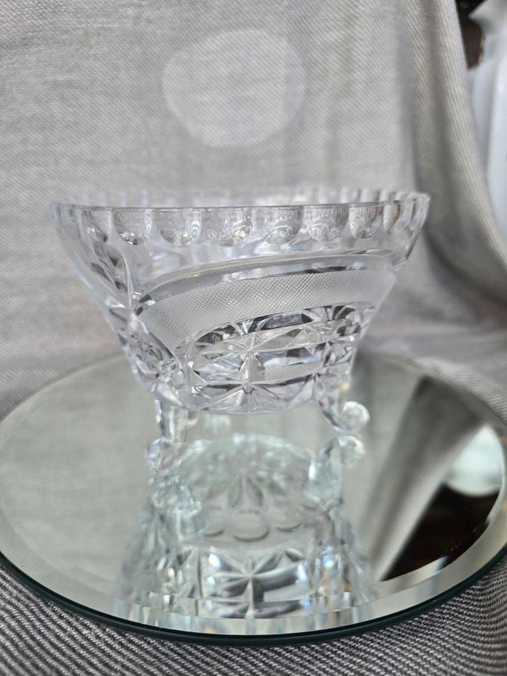 Kristallen schaal Hofbauer Byrdes, Antiek en Kunst, Antiek | Glas en Kristal, Ophalen of Verzenden