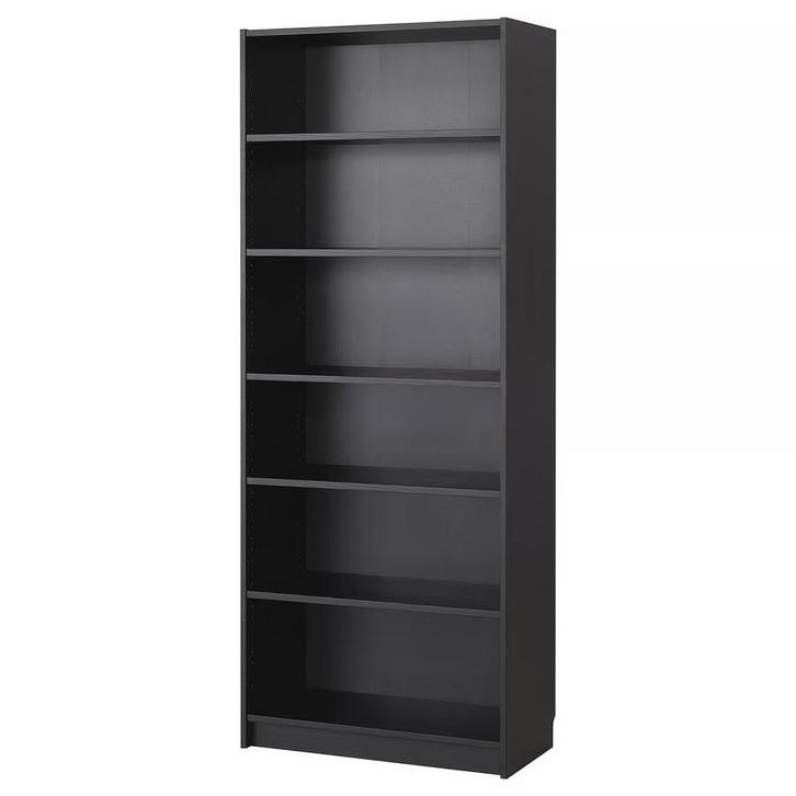 2x IKEA Billy kast zwart, Huis en Inrichting, Kasten | Boekenkasten, Gebruikt, 50 tot 100 cm, 200 cm of meer, 25 tot 50 cm, Met plank(en)