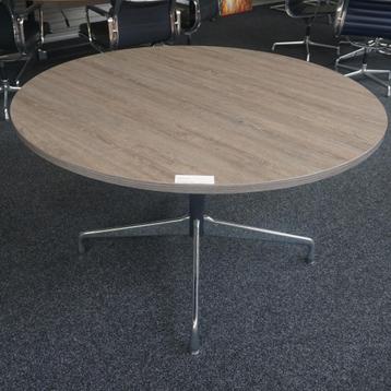 Vitra Segmented Vergadertafel | Donker eiken | Ø 120 x 71 cm beschikbaar voor biedingen