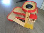 Houten garage met lift (PlanCity), Kinderen en Baby's, Speelgoed | Houten speelgoed, Ophalen, Gebruikt, Overige typen