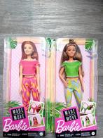 Barbie groene en rode yoga pop, Kinderen en Baby's, Speelgoed | Poppen, Nieuw, Verzenden, Barbie