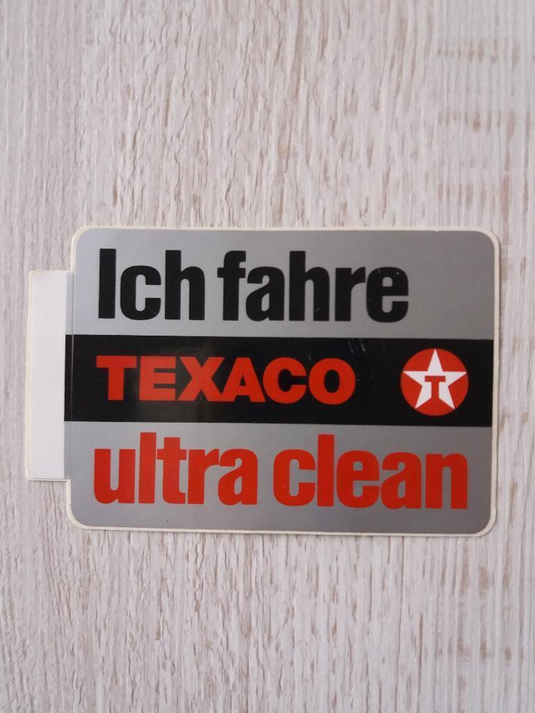 sticker Ich fahre TEXACO ultra Clean, Verzamelen, Ophalen of Verzenden, Zo goed als nieuw, Bedrijf of Vereniging