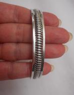 Zilveren vintage unisex klemarmband nr.955, Sieraden, Tassen en Uiterlijk, Armbanden, Verzenden, Zo goed als nieuw, Zilver, Zilver