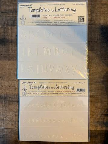 Leane Creatief handlettering stencils  beschikbaar voor biedingen