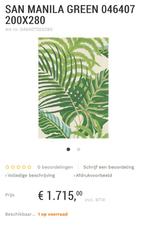 Brink en Campman Sanderson Manilla Green tapijt 2 x280 NIEUW, Huis en Inrichting, Ophalen, Rechthoekig, Groen, Nieuw