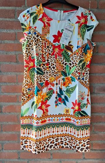 101 Idees zomerjurk M/L . Bloem-  met panterprint . Nieuw  beschikbaar voor biedingen