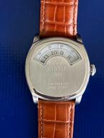 alpha horloge, Sieraden, Tassen en Uiterlijk, Horloges | Heren, Overige merken, Leer, Staal, Polshorloge