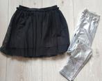 Rok. Tule  en legging zilverkleurig Maat 128. Girls, Meisje, Ophalen of Verzenden, Zo goed als nieuw, Jurk of Rok