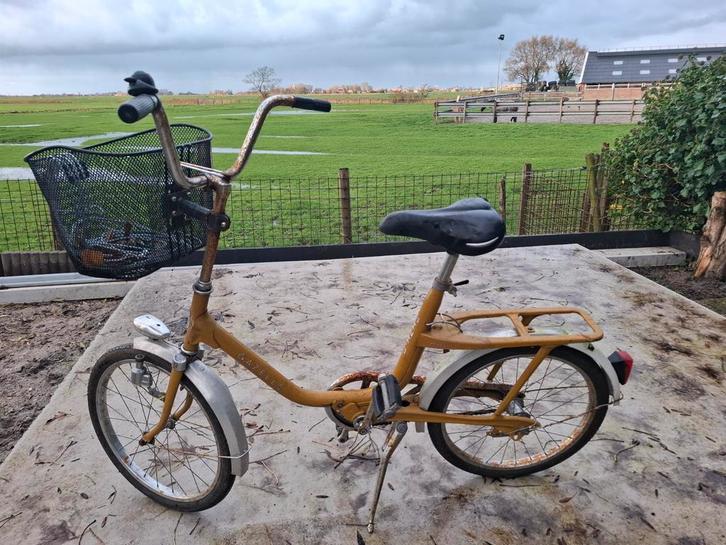 Oude Gazelle vouwfiets - Opknapper, Fietsen en Brommers, Fietsen | Vouwfietsen, Gebruikt, Dames, Gazelle, 18 tot 20 inch, Totaal opvouwbaar