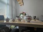 Vintage Porseleinen Theeset met Bloemmotief - 4-delig, Ophalen, Zo goed als nieuw, Overige stijlen, Porselein