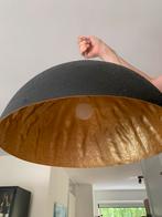Industriele hanglamp zwart relief/ goud, Ophalen, Gebruikt, Overige materialen, 50 tot 75 cm