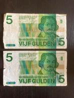 Bankbiljet Papiergeld 5 gulden, Postzegels en Munten, Bankbiljetten | Nederland, Los biljet, Ophalen of Verzenden