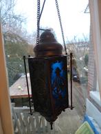Oosterse hanglamp met gekleurd glas, Antiek en Kunst, Ophalen of Verzenden