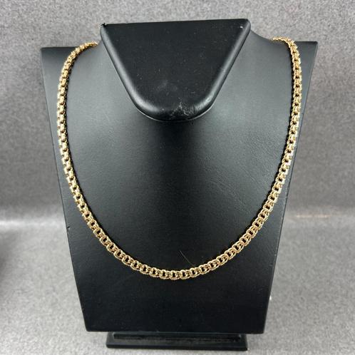 Gouden Ketting | 14k | 35,96g | fantasie | 56cm | 390871, Sieraden, Tassen en Uiterlijk, Kettingen, Gebruikt, Goud, Goud, Ophalen of Verzenden