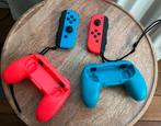 2 controllers met houders voor nintendo switch, Ophalen of Verzenden, Zo goed als nieuw, Switch, Overige controllers